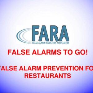 False Alarm Prevention Training for Restaurants.
